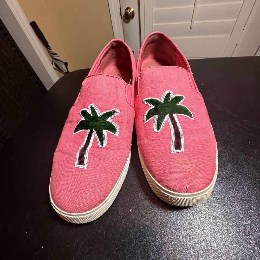 Katy Perry size 8 sneakers with palm tree - Picture 5 of 10